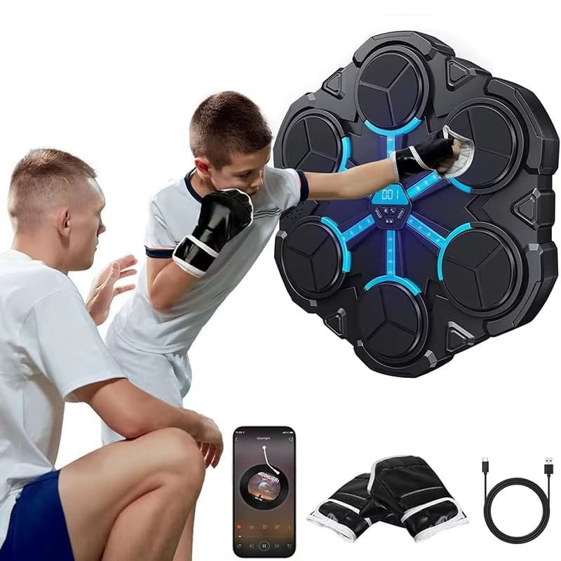 Intelligent Bluetooth Music Boxing Machine Boxing Training Punching Equipment Smart Boxing Simulator for Childrenhome Practice