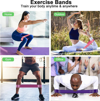 Resistance Band for Women and Men Workout Bands Elastic Bands for Exercise with 5 Different Resistance Levels for Gym,Training, Yoga,Pilates,Home